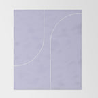 Modern Minimal Line Abstract V Throw Blanket Gallery Image 2