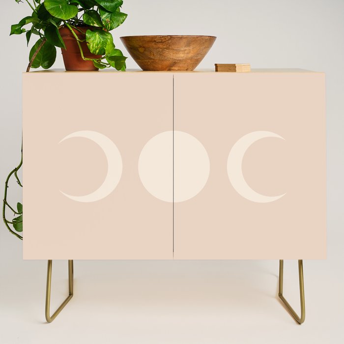 Moon Shapes Minimalism - Ethereal Light Credenza Gallery Image 1