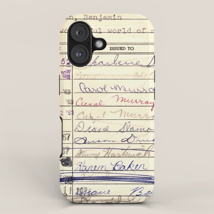 Library Card 780 The Wonderful World of Music iPhone Case Gallery Image 1