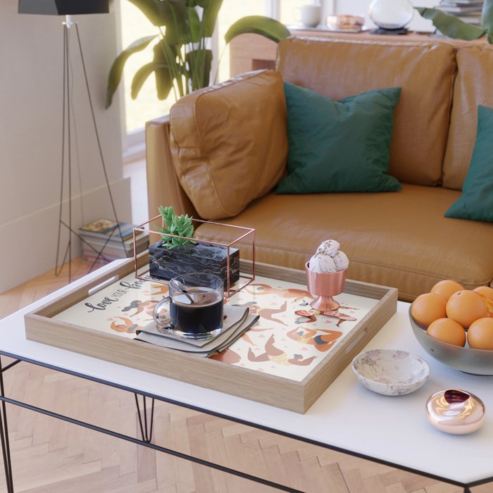 Body Positive. Women in summer swimsuits Serving Tray Gallery Image 2