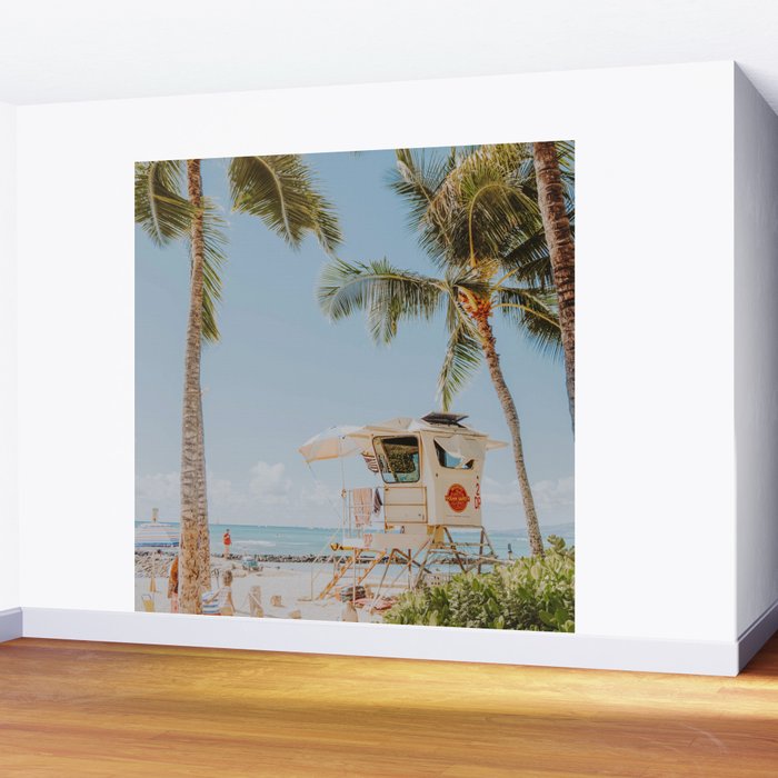 no lifeguard lxxiv / waikiki, hawaii Wall Mural Gallery Image 2