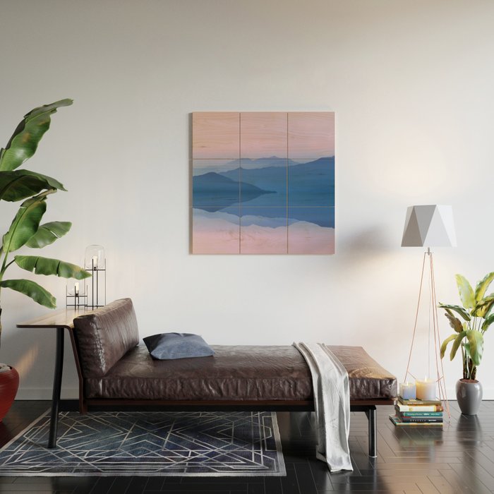Mountain Reflections Wood Wall Art Gallery Image 2