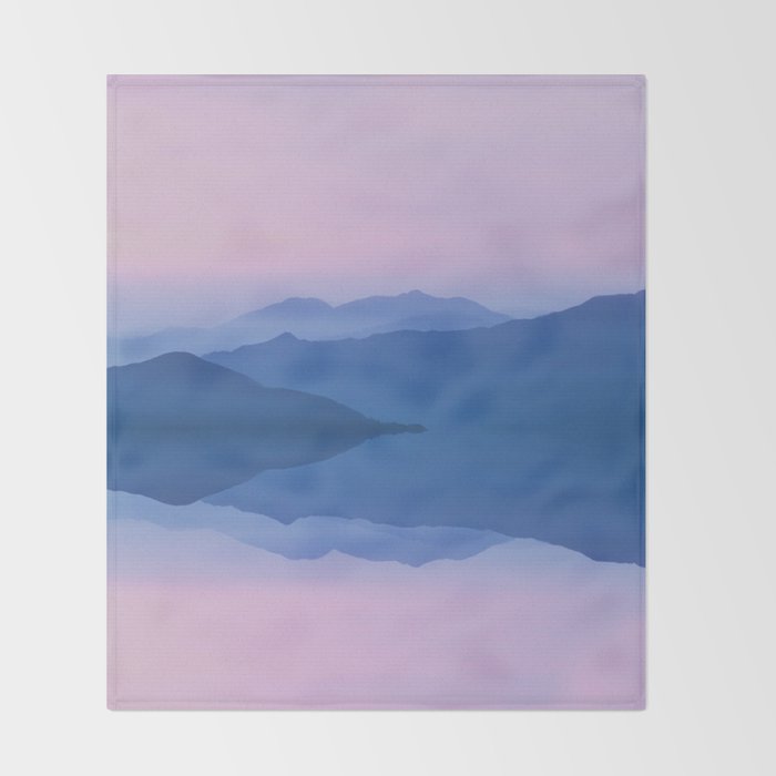 Mountain Reflections Throw Blanket Gallery Image 2