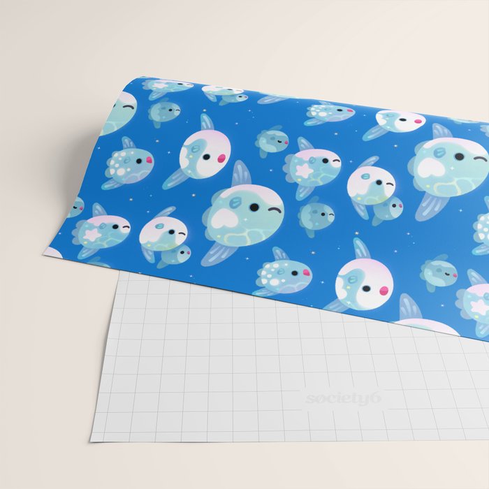Swimming sunfish Wrapping Paper Gallery Image 2