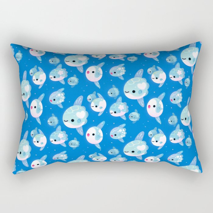 Swimming sunfish Rectangular Pillow Gallery Image 2
