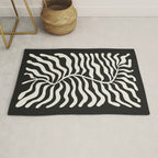 Onyx Ferns: Black & White Matisse Edition Rug Gallery Image 1