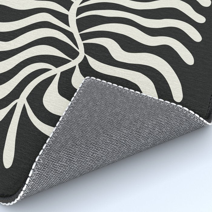 Onyx Ferns: Black & White Matisse Edition Rug Gallery Image 4