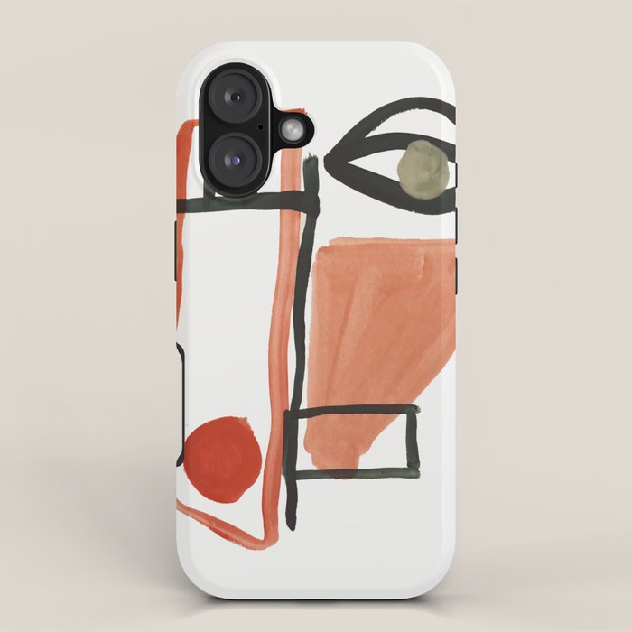 Abstract Face iPhone Case Gallery Image 1