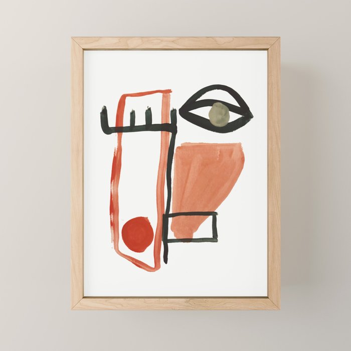 Abstract Face Mini Art Print Gallery Image 1