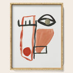Abstract Face Serving Tray Gallery Image 1