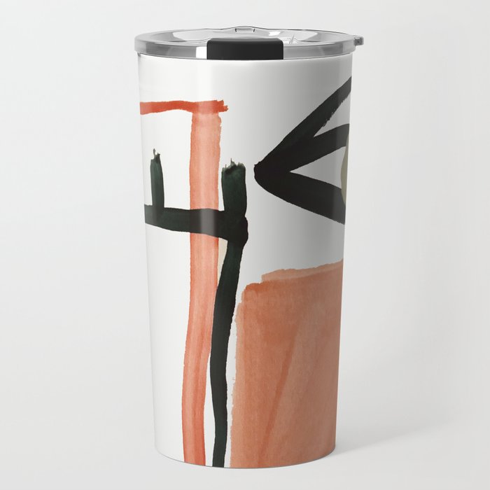 Abstract Face Travel Mug Gallery Image 1