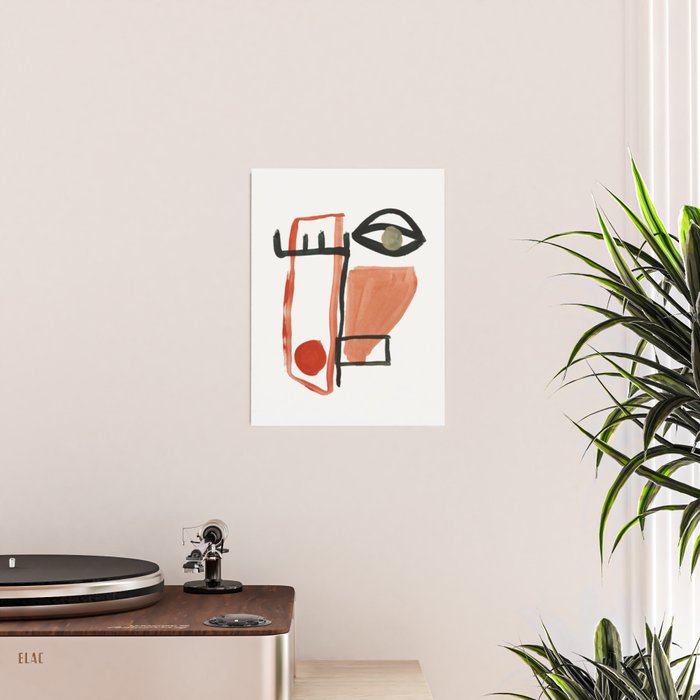 Abstract Face Poster Gallery Image 2