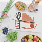 Abstract Face Cutting Board Gallery Image 2