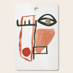 Abstract Face Cutting Board Gallery Image 1