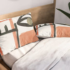 Abstract Face Pillow Sham Gallery Image 2