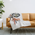Abstract Face Throw Blanket Gallery Image 1