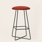 N194 - Red Berber Atlas Oriental Traditional Moroccan Style Stool Gallery Image 1