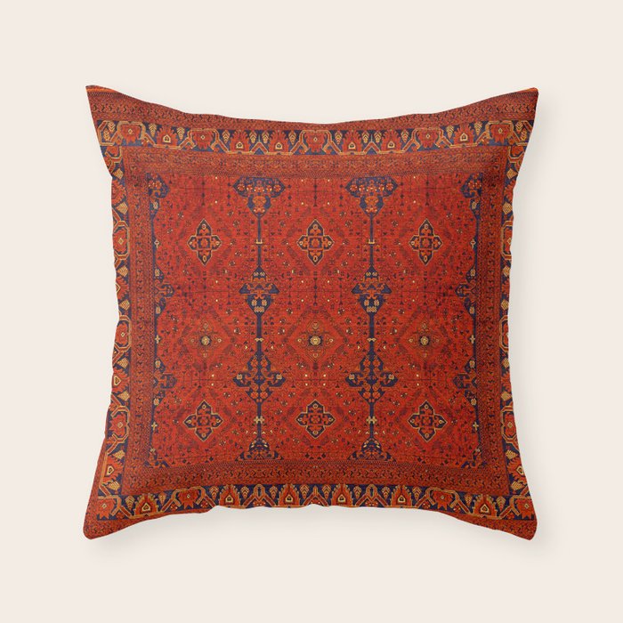 N194 - Red Berber Atlas Oriental Traditional Moroccan Style Throw Pillow Gallery Image 6