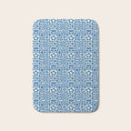 Vintage scandinavian floral art pattern Bath Mat Gallery Image 1