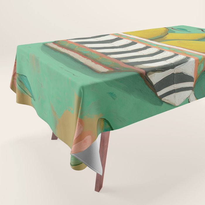 Striped Bowl with Pears Tablecloth Gallery Image 1