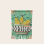 Striped Bowl with Pears Wall Hanging Gallery Image 1