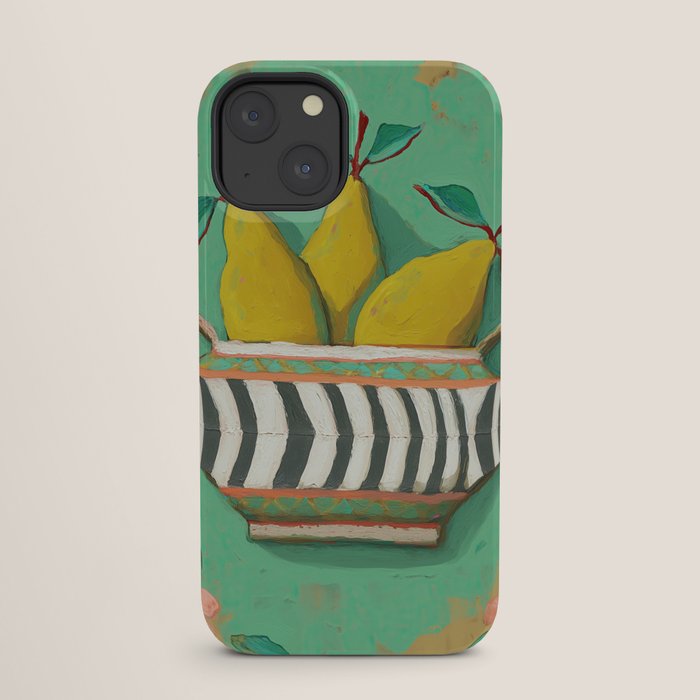 Striped Bowl with Pears iPhone Case Gallery Image 25