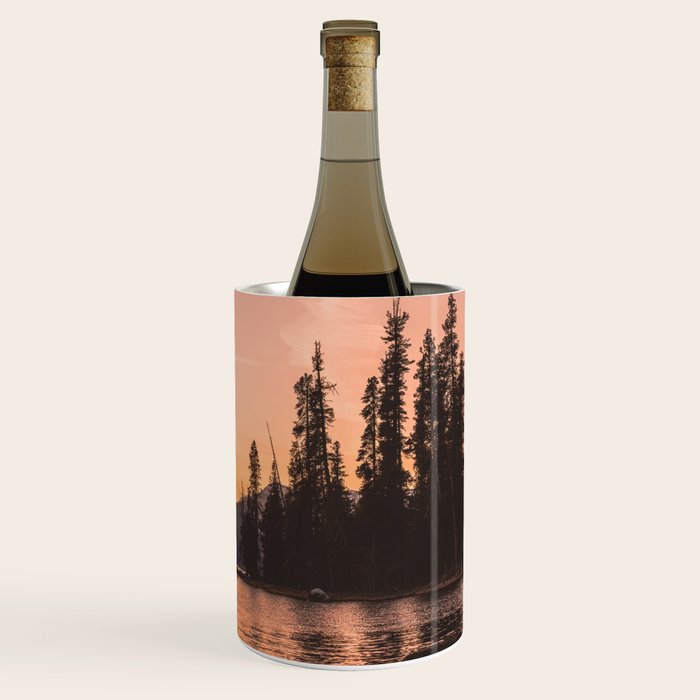 Forest Island at the Lake - Nature Photography Wine Chiller Gallery Image 1