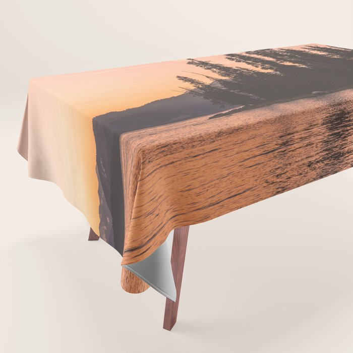 Forest Island at the Lake - Nature Photography Tablecloth Gallery Image 1