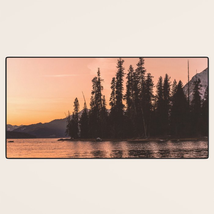 Forest Island at the Lake - Nature Photography Desk Mat Gallery Image 3
