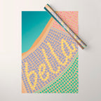 Bella / Beautiful Italy Beach Umbrellas - Aerial Italian Wrapping Paper Gallery Image 1