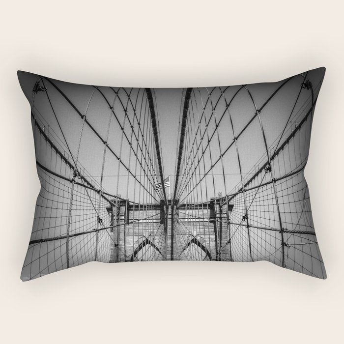 Brooklyn Bridge Rectangular Pillow Gallery Image 2