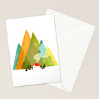 House at the foot of the mountains Stationery Card Gallery Image 2