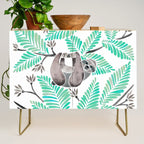 Happy Sloth - Tropical Mint Rainforest Credenza Gallery Image 1