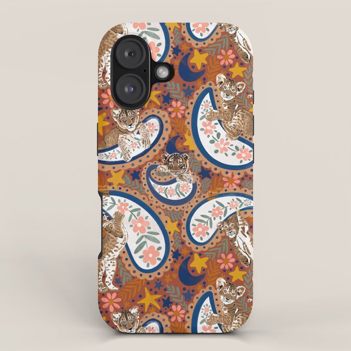 Celestial Sunset Leopard Cubs iPhone Case Gallery Image 1