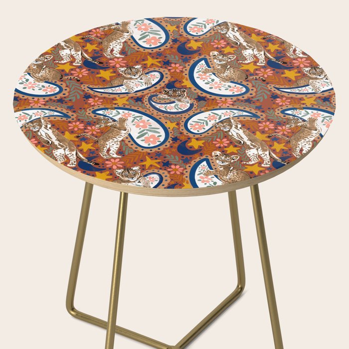 Celestial Sunset Leopard Cubs Side Table Gallery Image 2