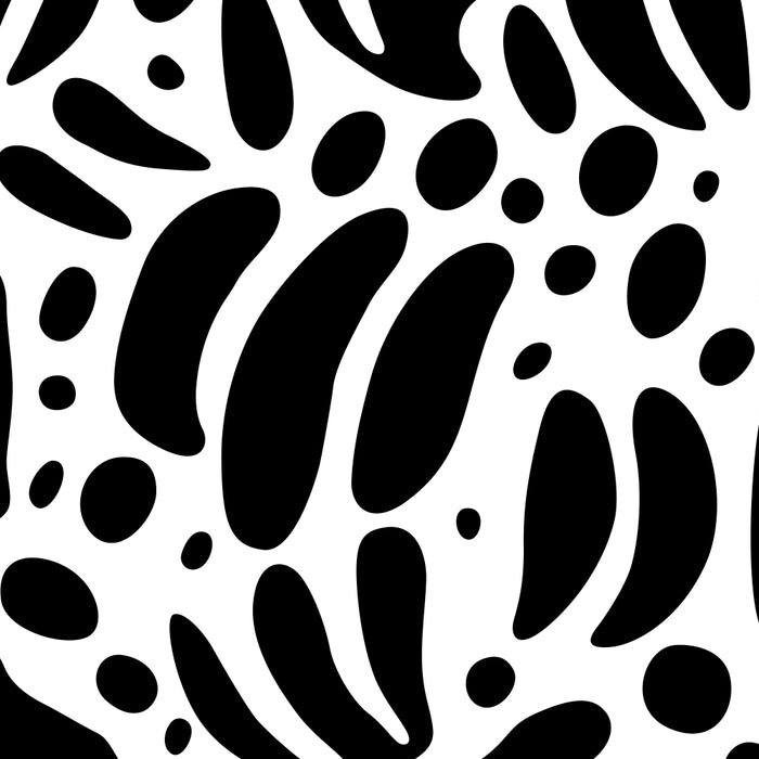 Black and white organic plant leaf art pattern Coffee Mug Gallery Image 2