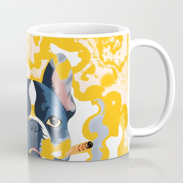 Should I Over Explain Myself or Remain Misunderstood? | Bulldog Pets Funny Quote, Typography Poster Saying Phrase, Cute Quirky Whimsical Dog Animals Naive Illustration Coffee Mug Gallery Image 1