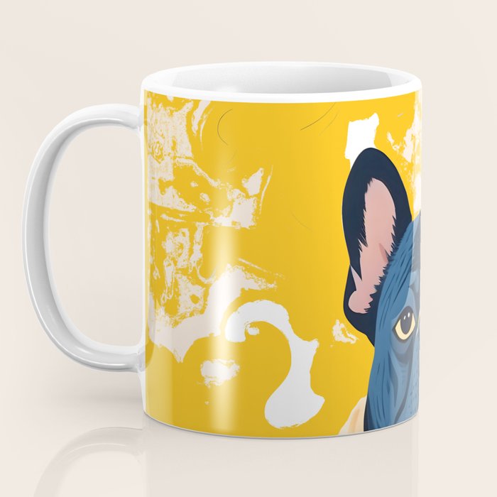 Should I Over Explain Myself or Remain Misunderstood? | Bulldog Pets Funny Quote, Typography Poster Saying Phrase, Cute Quirky Whimsical Dog Animals Naive Illustration Coffee Mug Gallery Image 3