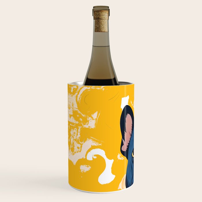 Should I Over Explain Myself or Remain Misunderstood? | Bulldog Pets Funny Quote, Typography Poster Saying Phrase, Cute Quirky Whimsical Dog Animals Naive Illustration Wine Chiller Gallery Image 2