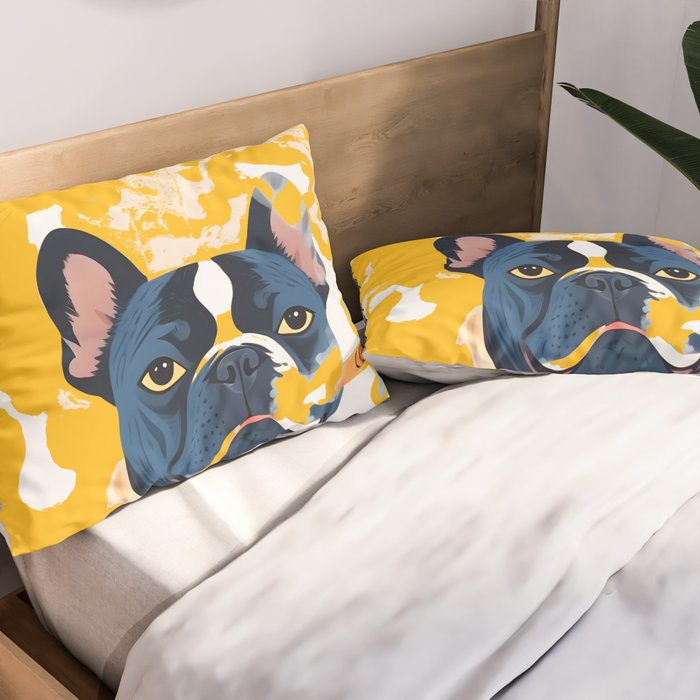 Should I Over Explain Myself or Remain Misunderstood? | Bulldog Pets Funny Quote, Typography Poster Saying Phrase, Cute Quirky Whimsical Dog Animals Naive Illustration Pillow Sham Gallery Image 2