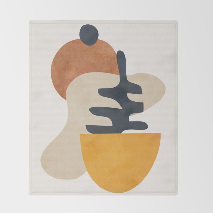 Abstract Art / Shapes 36 Throw Blanket Gallery Image 2