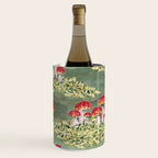 Watercolor moss and mushroom mosaic pattern Wine Chiller Gallery Image 2