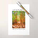 John Muir-And Into The Forest I Go To Lose My Mind And Find My Soul Wrapping Paper Gallery Image 1