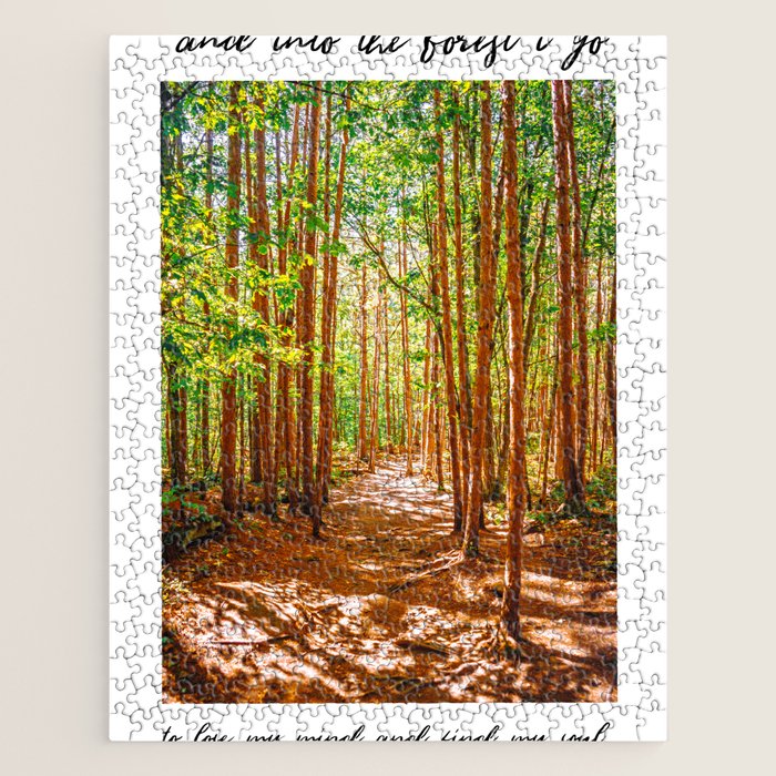 John Muir-And Into The Forest I Go To Lose My Mind And Find My Soul Jigsaw Puzzle Gallery Image 1