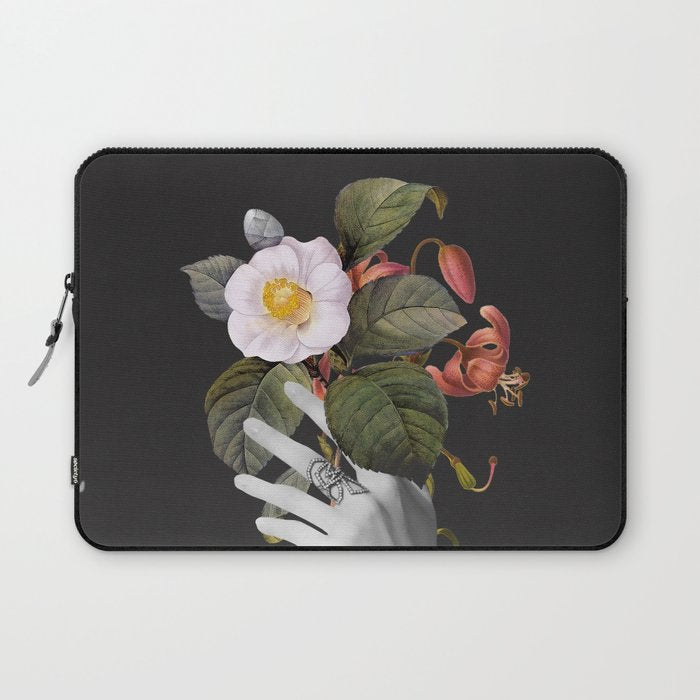 Hands With Flowers Laptop Sleeve Gallery Image 1