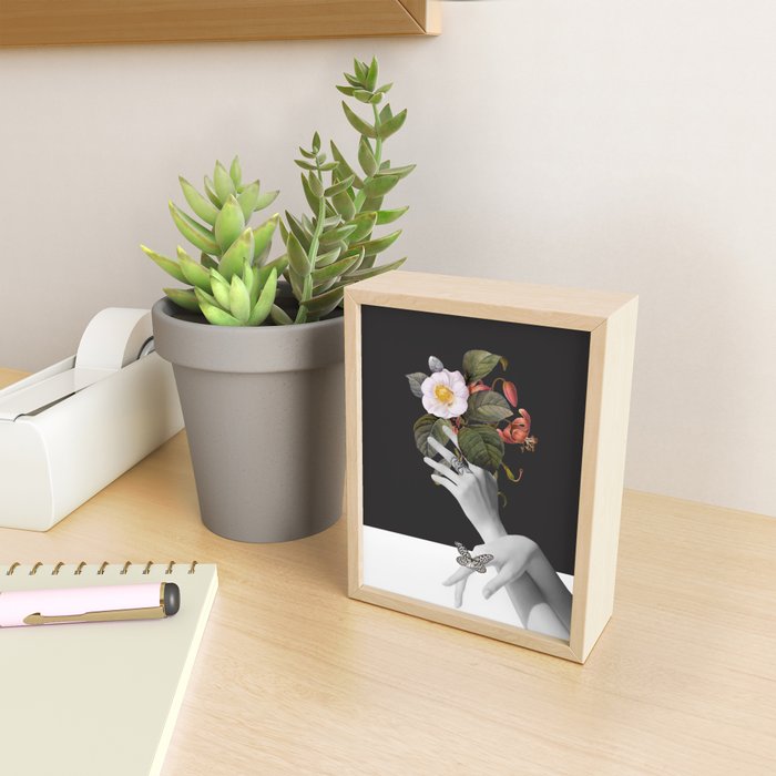 Hands With Flowers Mini Art Print Gallery Image 2