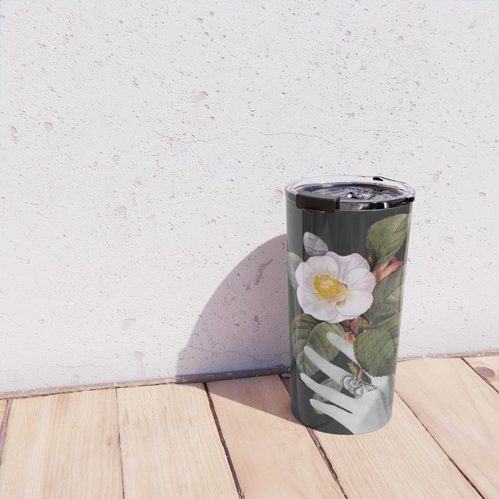 Hands With Flowers Travel Mug Gallery Image 4