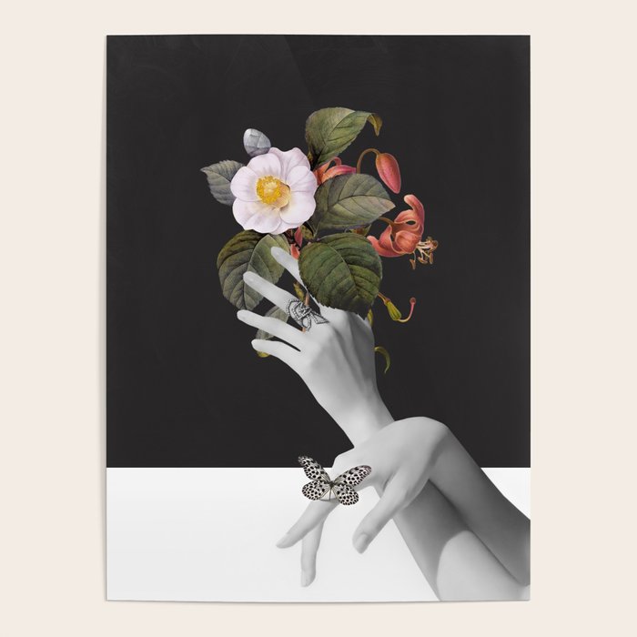 Hands With Flowers Poster Gallery Image 1