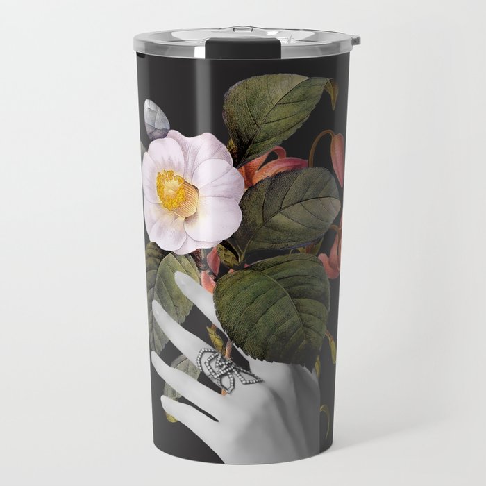 Hands With Flowers Travel Mug Gallery Image 1