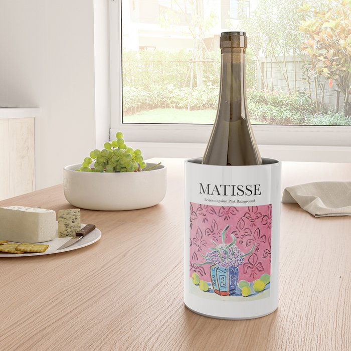 Lemons against Pink Background by Henri Matisse - Artwork Design Wine Chiller Gallery Image 4